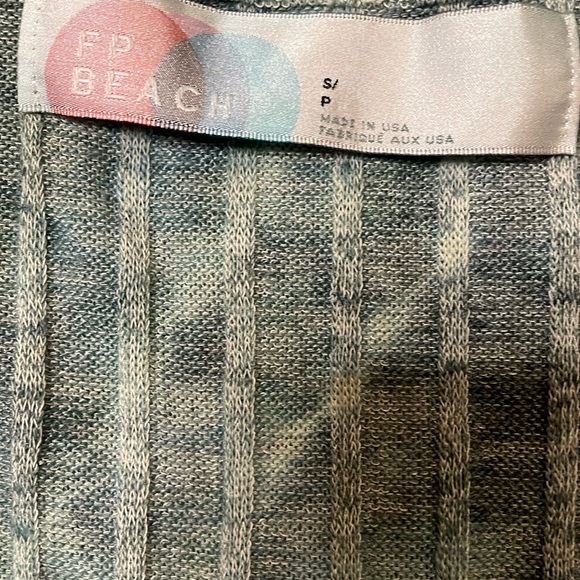 Free People Beach Sun Shenanigans Set size Small NEW Ivory Tie Dye - Picture 5 of 8